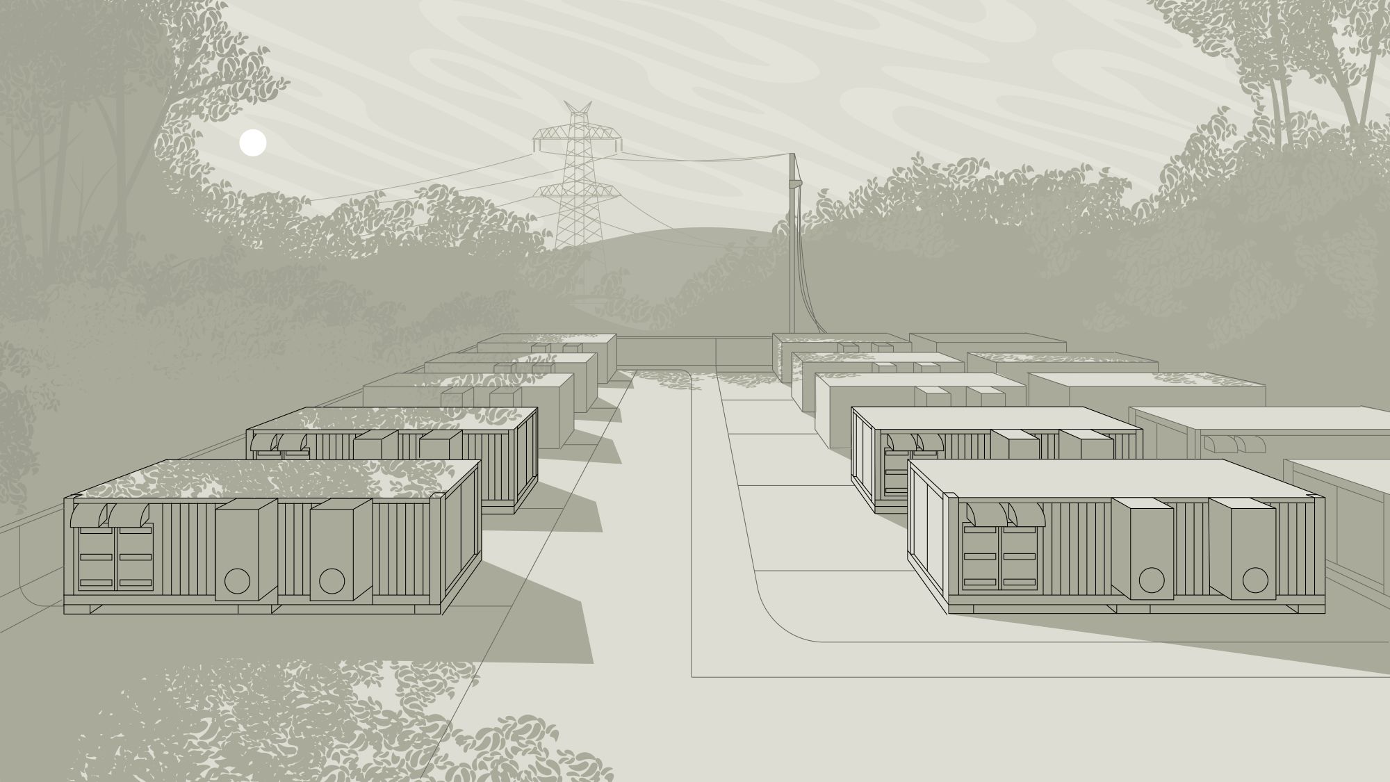 Zenobe battery farm illustration