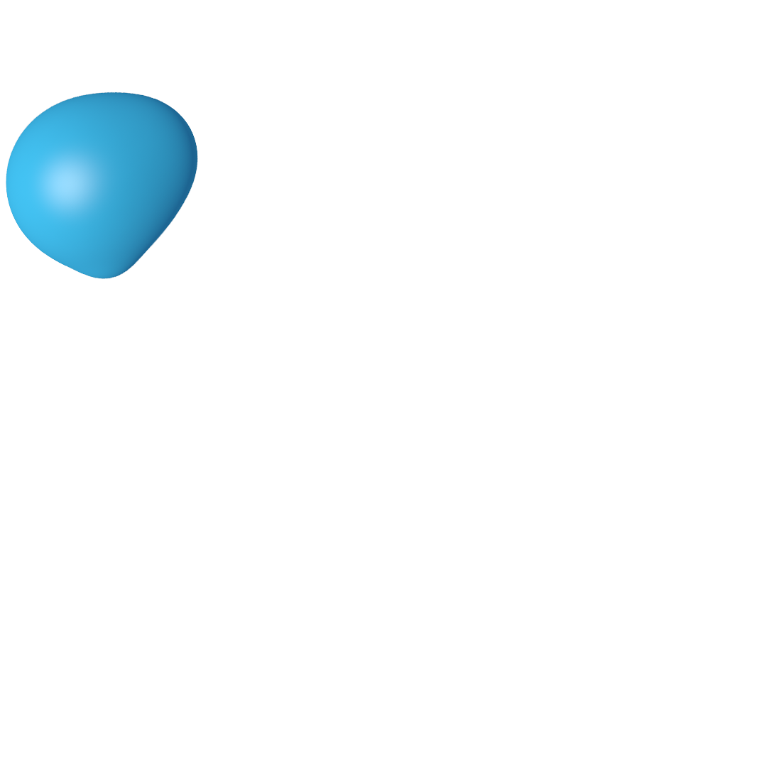HandInScan Blue Bubble