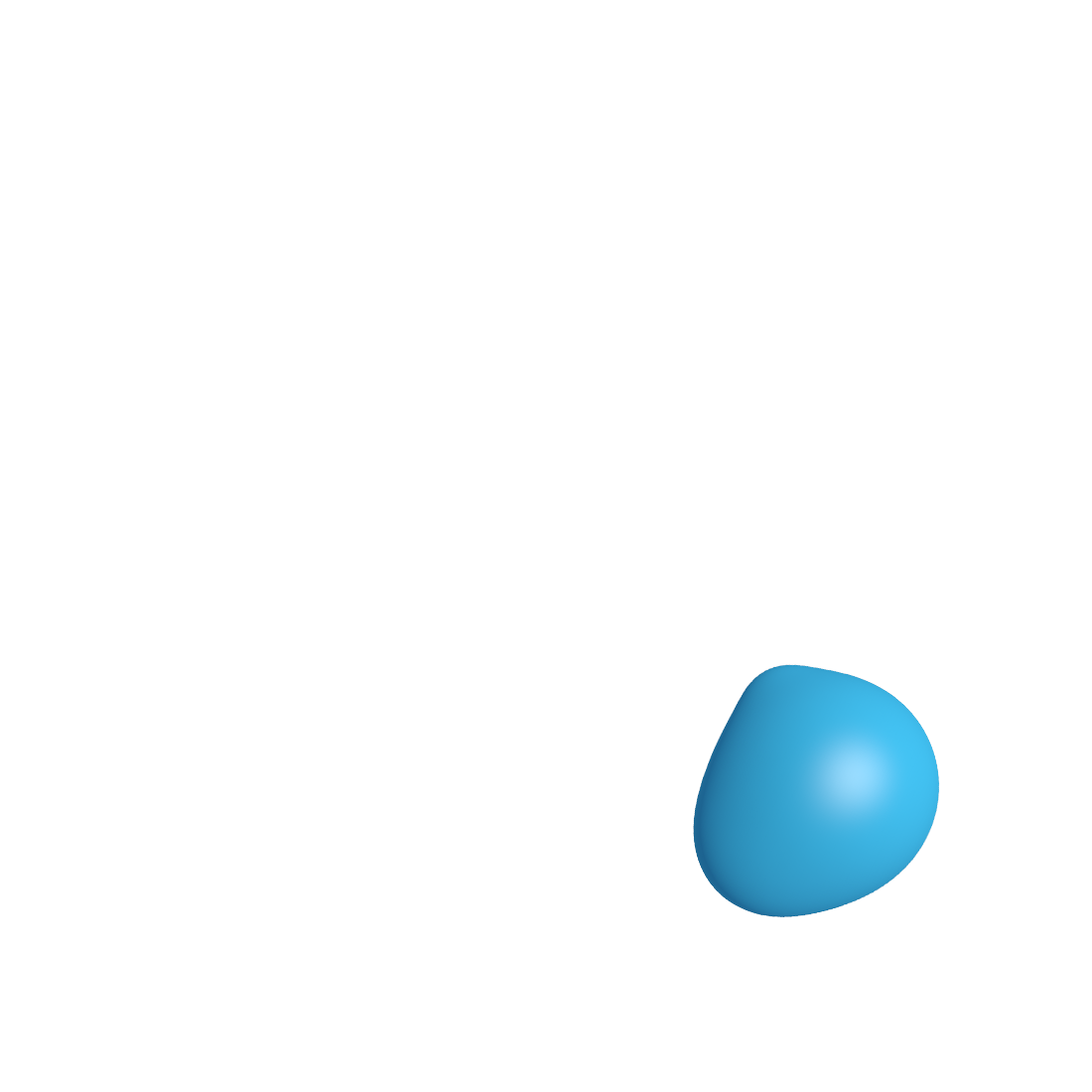 HandInScan Blue Bubble