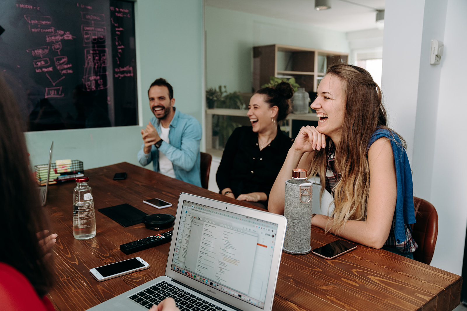 life at supercharge landing - in a meeting