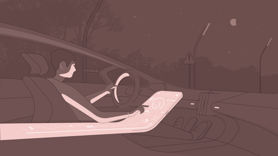 Phygital user product design illustration