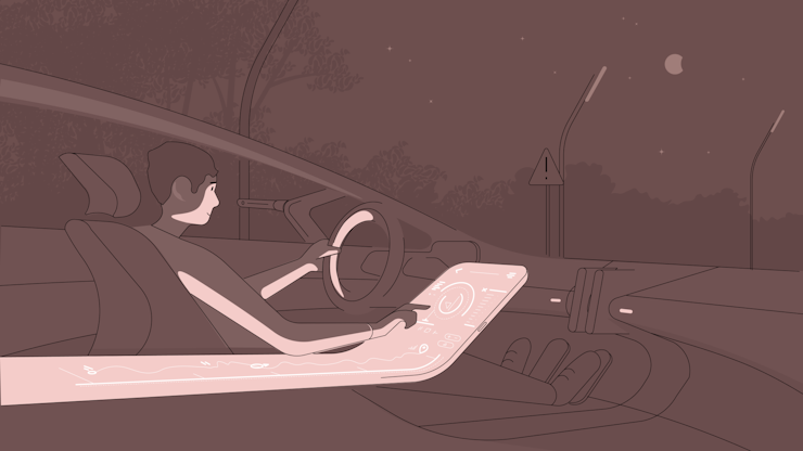 Phygital user product design illustration