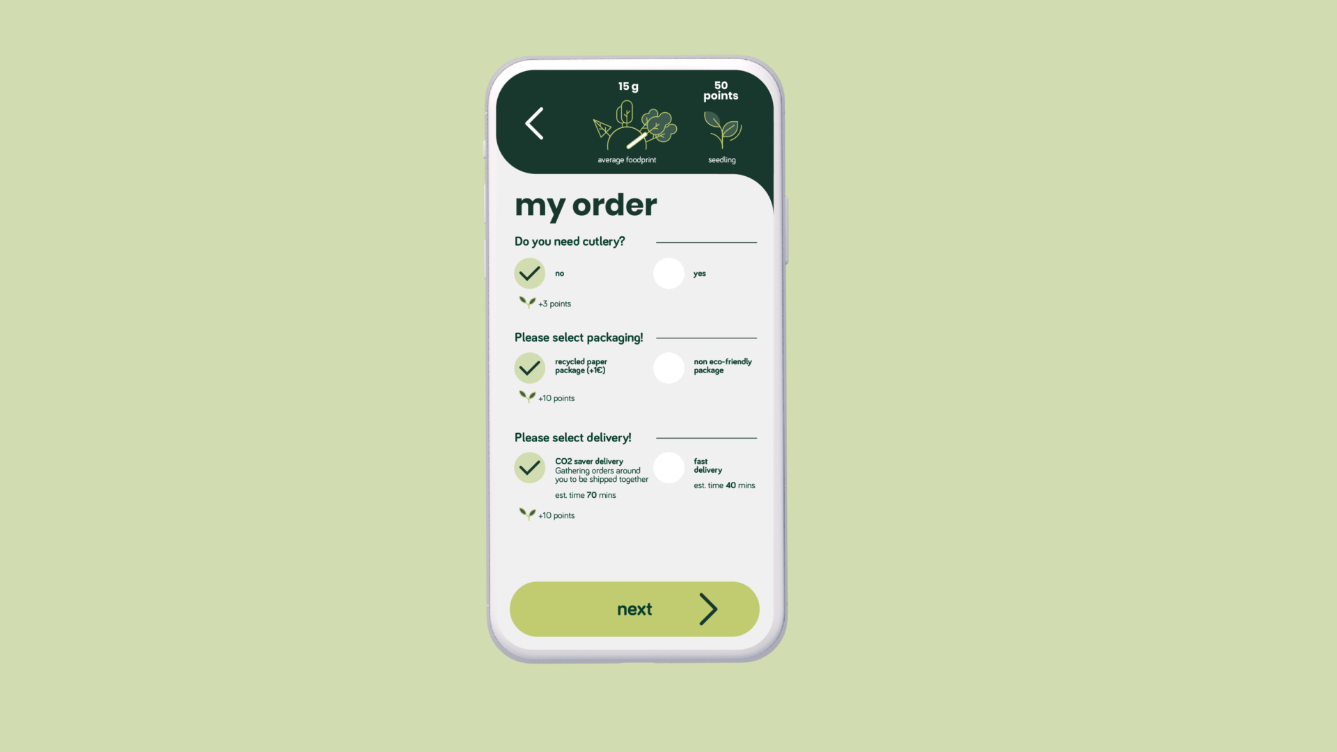 Good Food For You Concept App - My Order