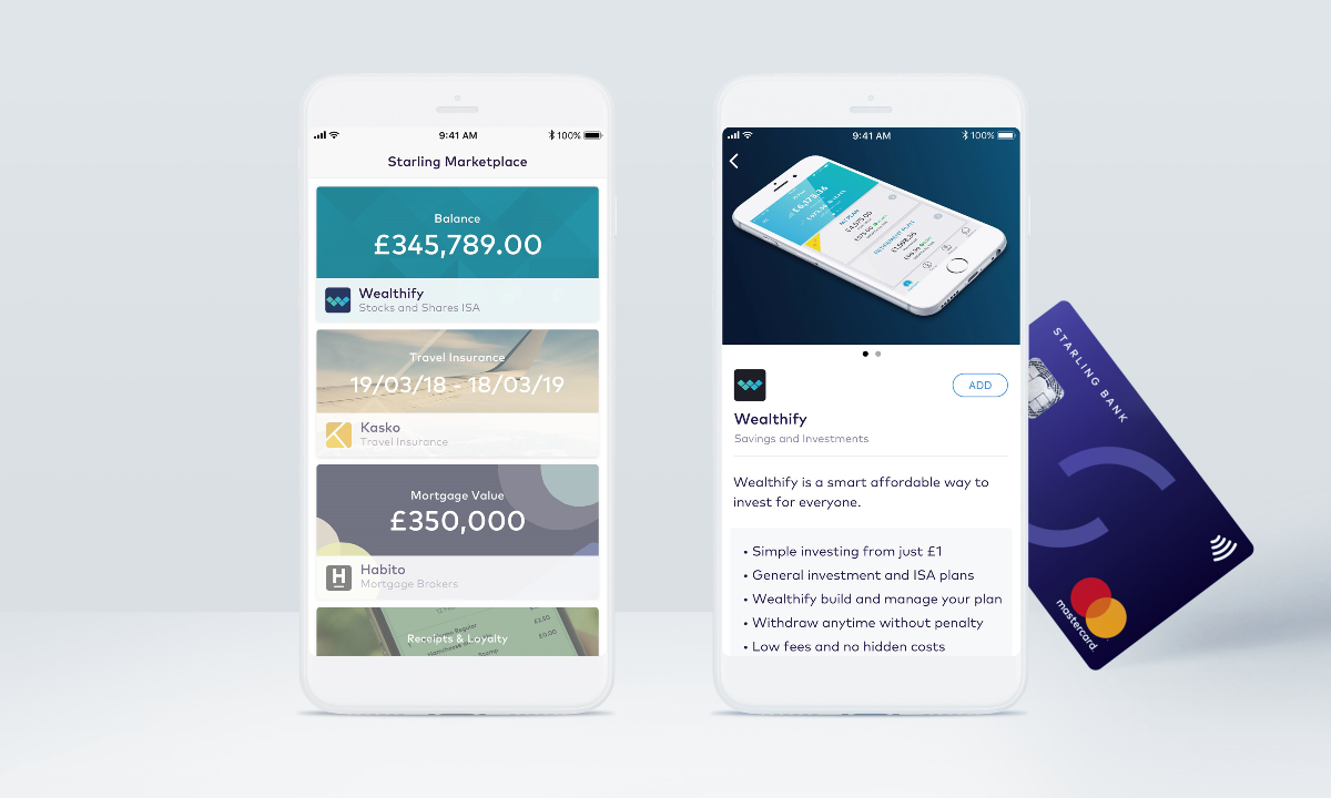 starling bank mobile view