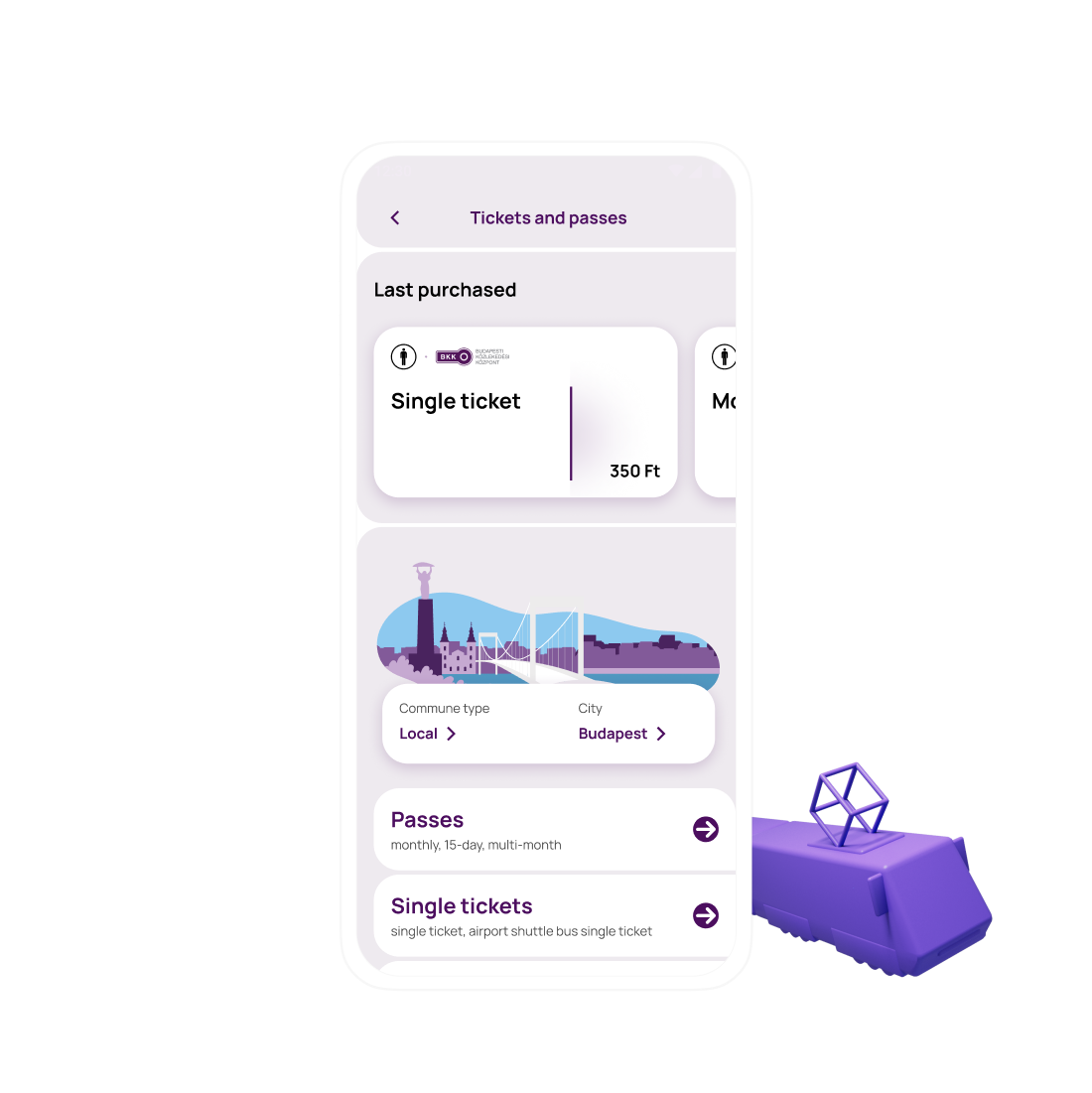 BudapestGO - Main Screen