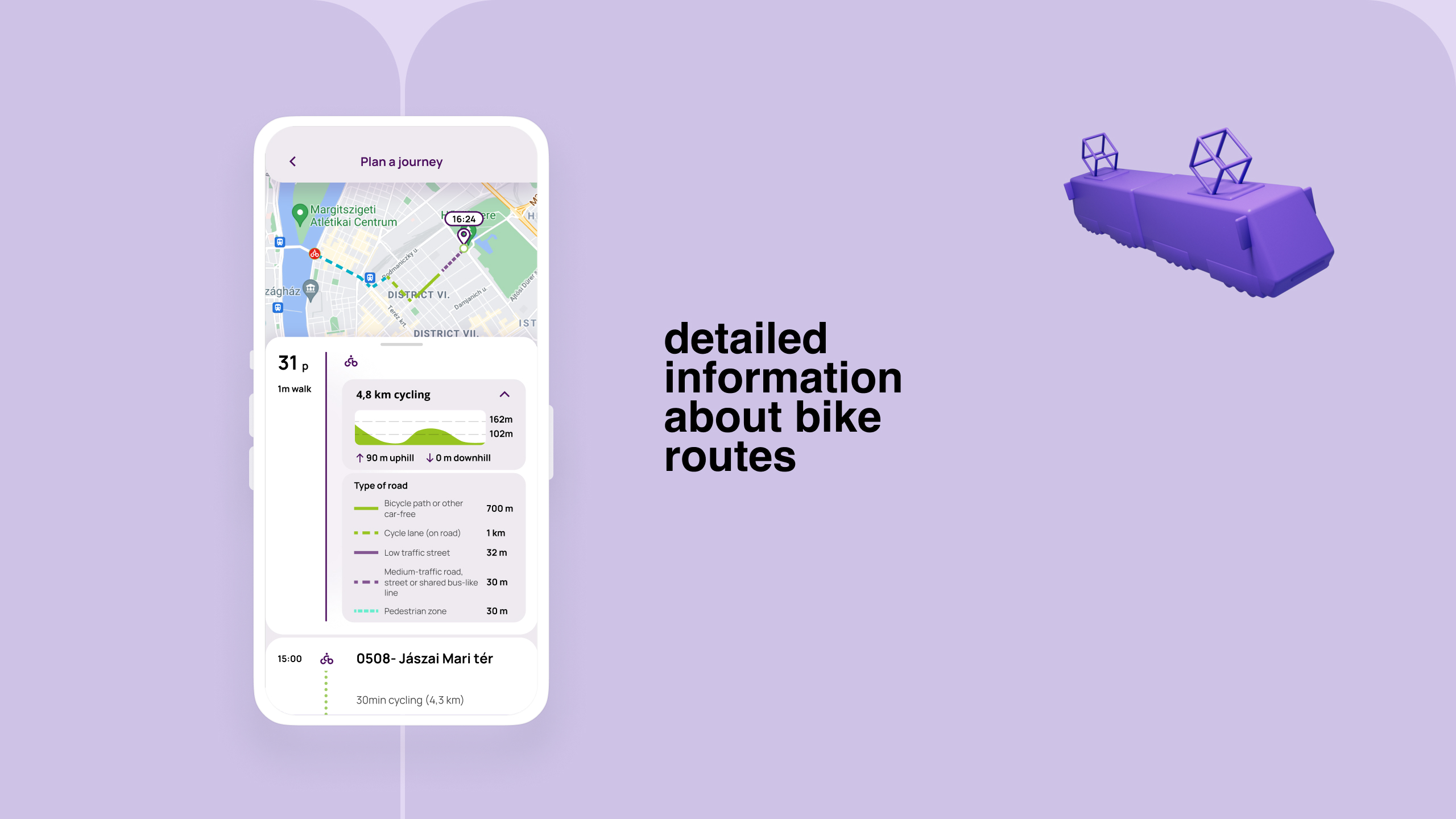 bike routes - budapest go