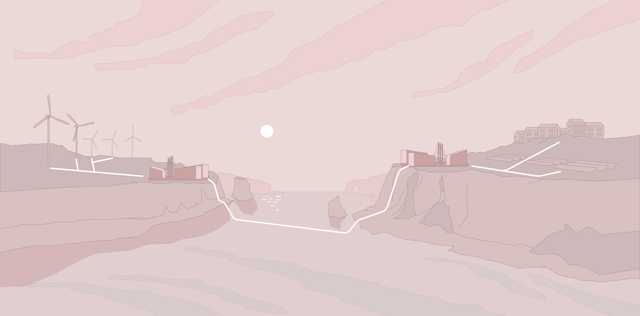 BritNed channel illustration BritNed channel illustration