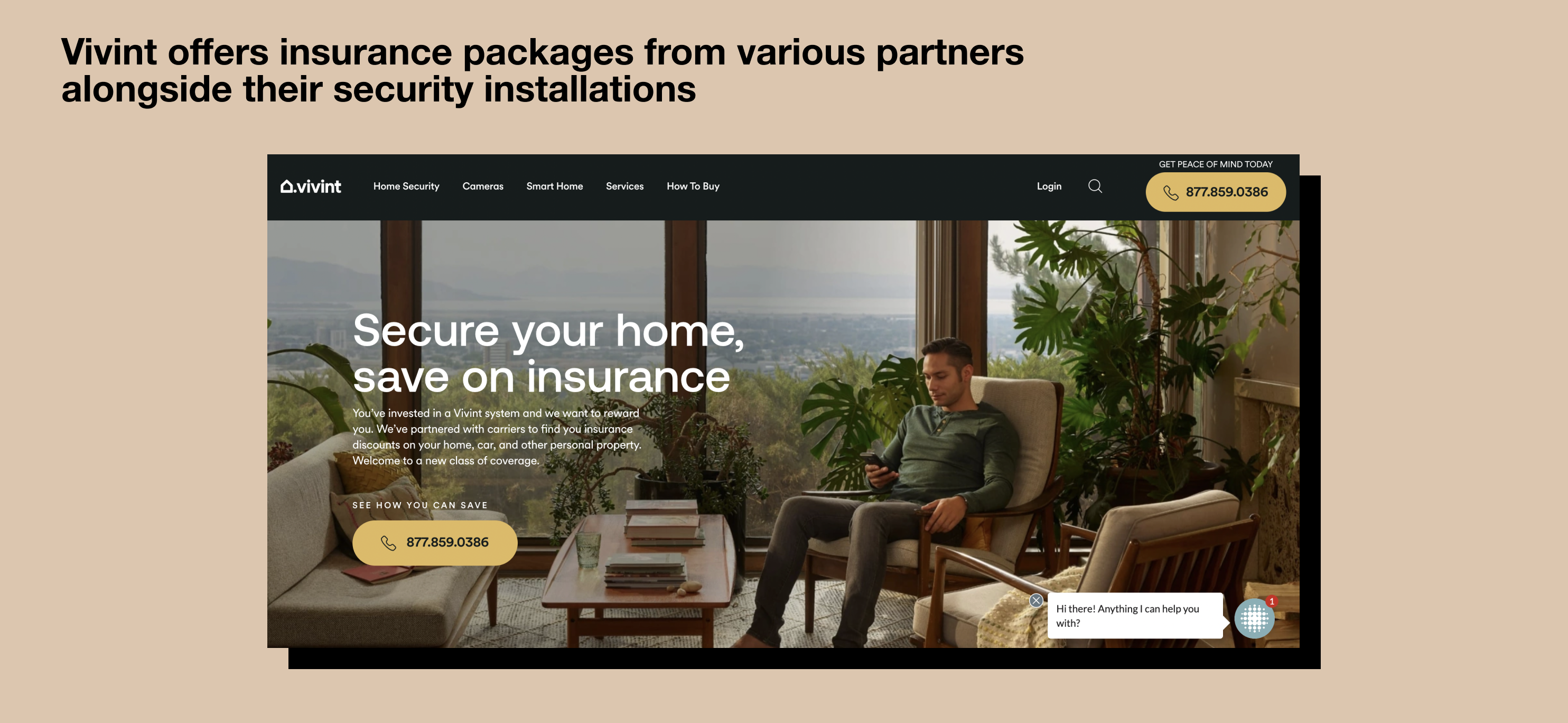 Vivint desktop view