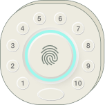 Smart lock decoration