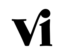 Vi logo black