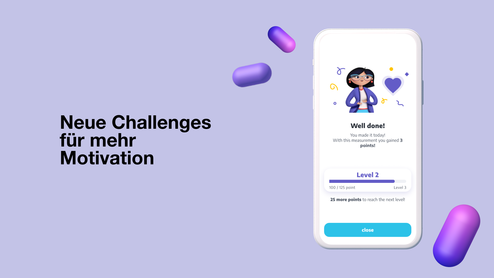 Habita app mockup - german