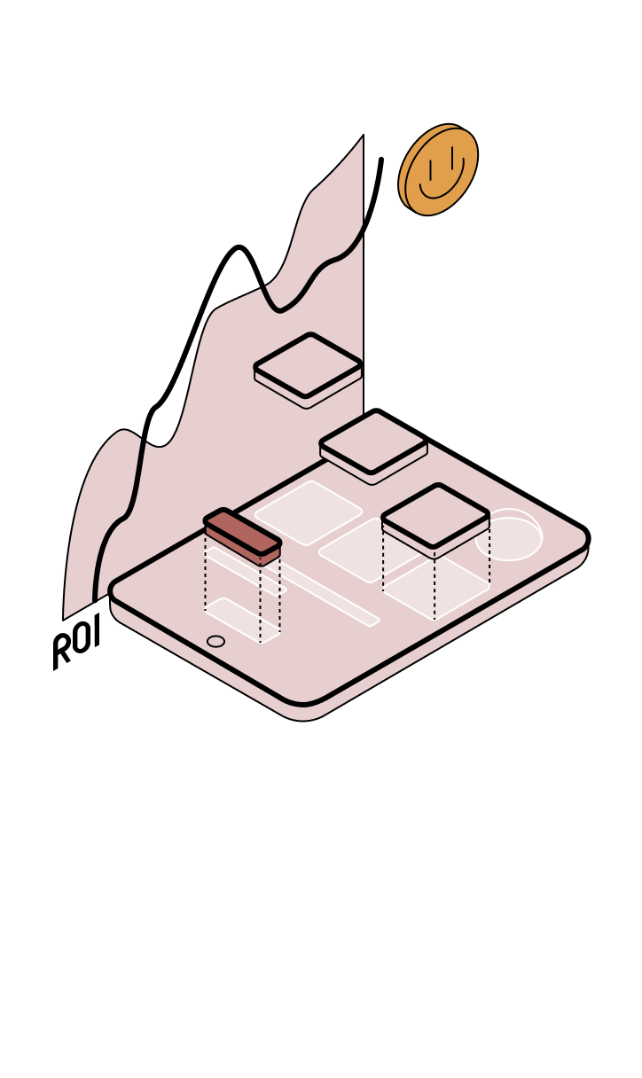 focus on practical value illustration