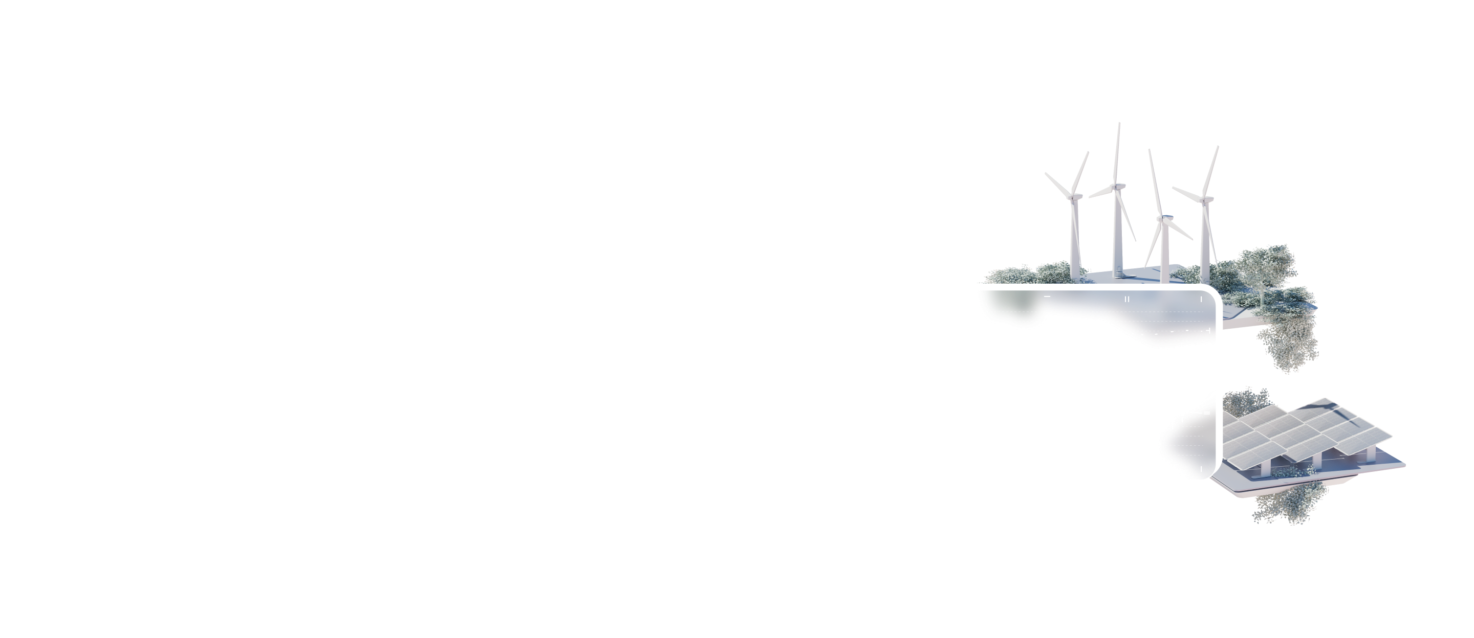Energy trading and market access platform showing real-time market data analytics connected to wind and solar power assets.