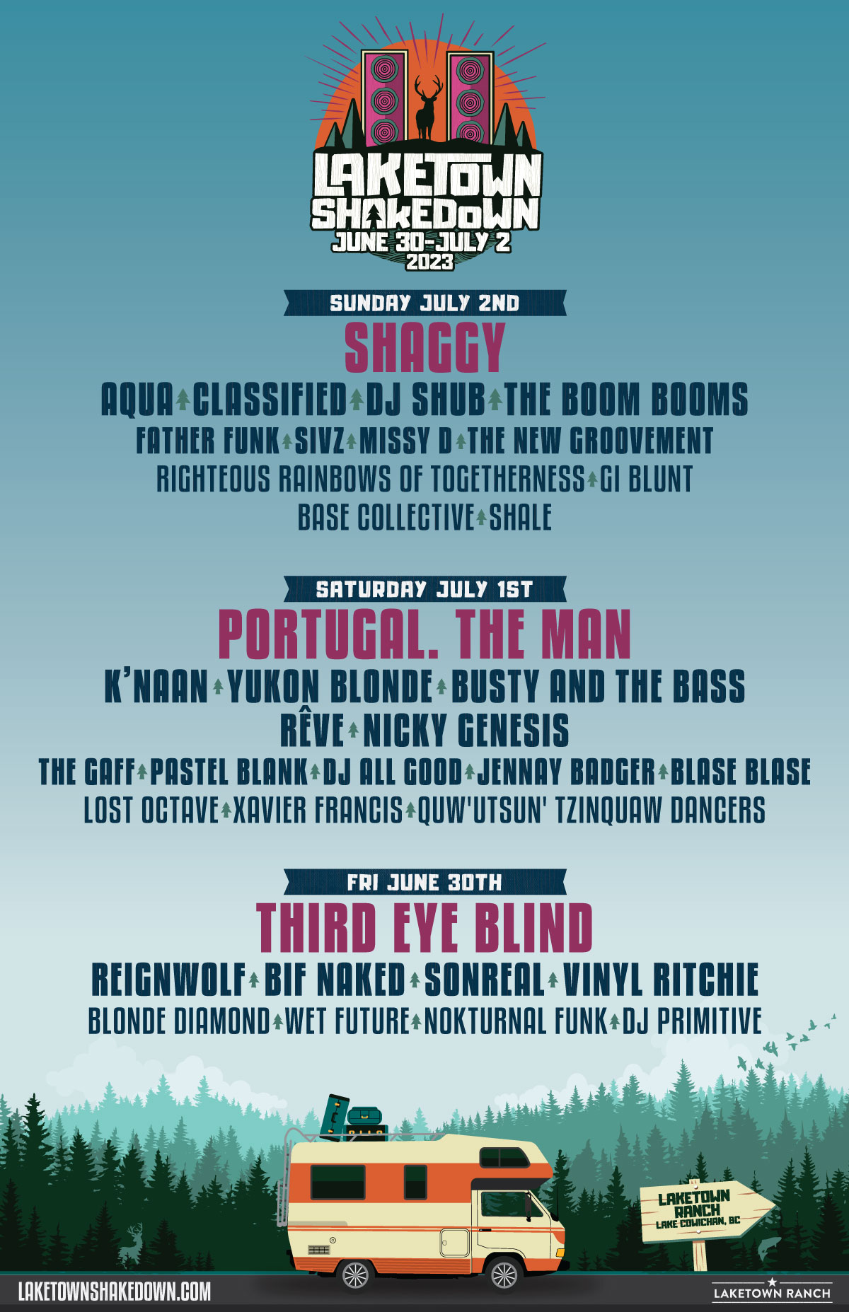 Shakedown 2023 Artists