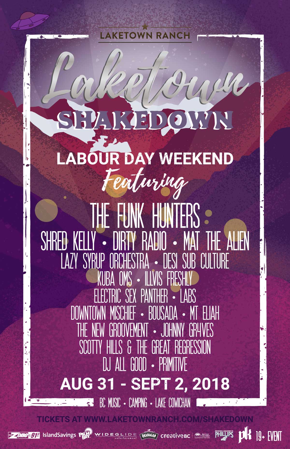 Shakedown September 2018 Artists