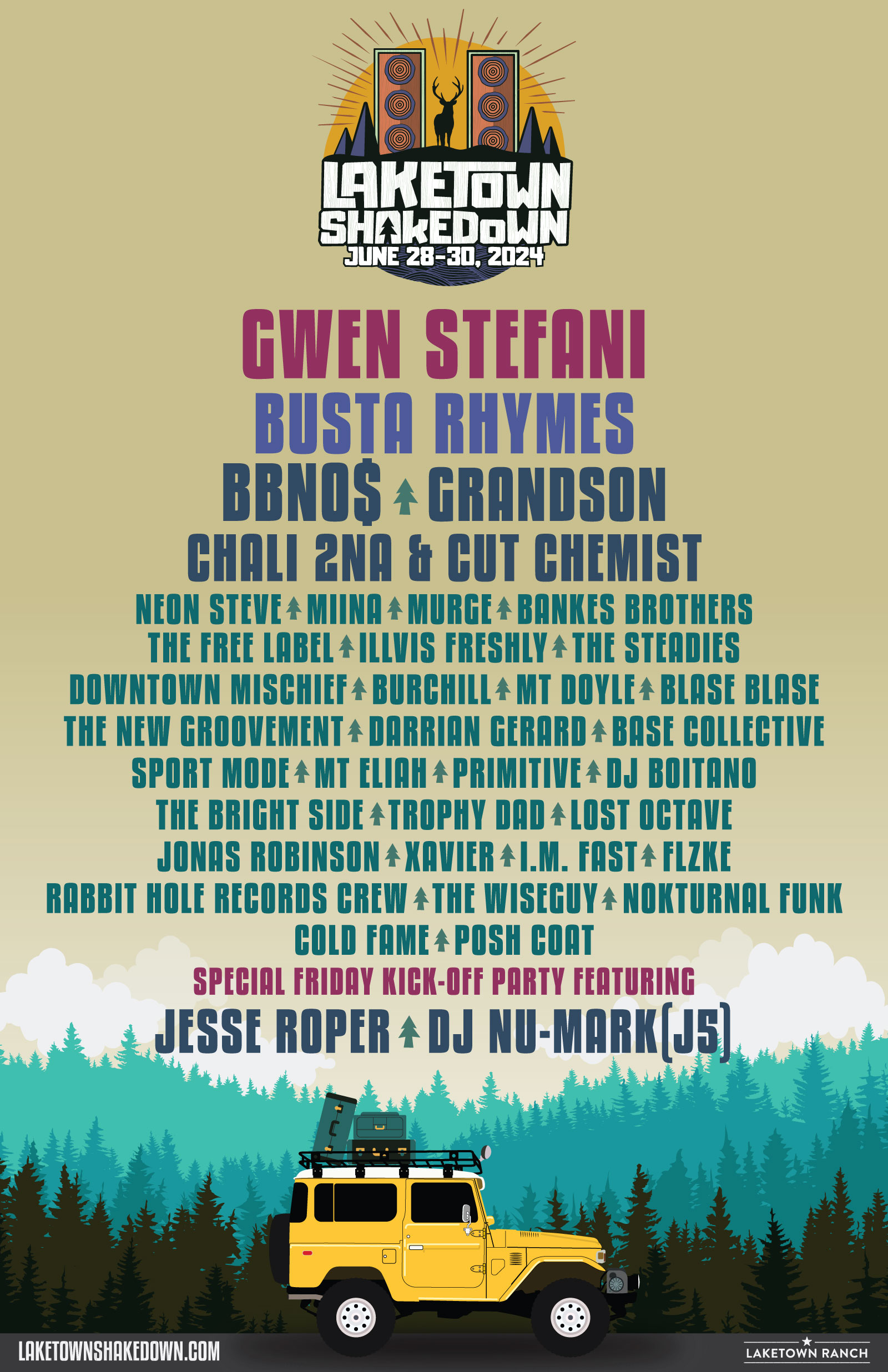 Shakedown 2024 Artists