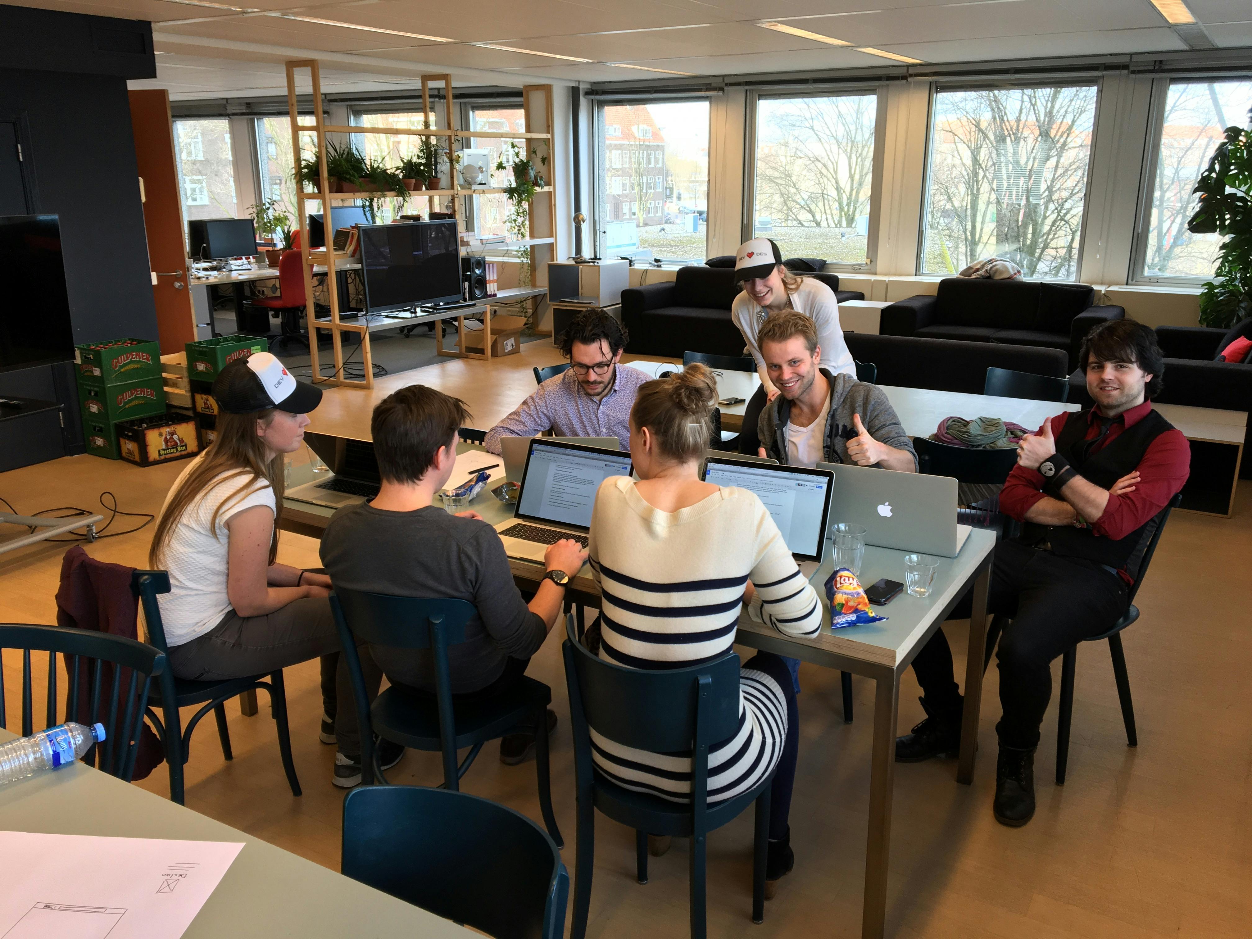 Vincent tijdens devs heart design