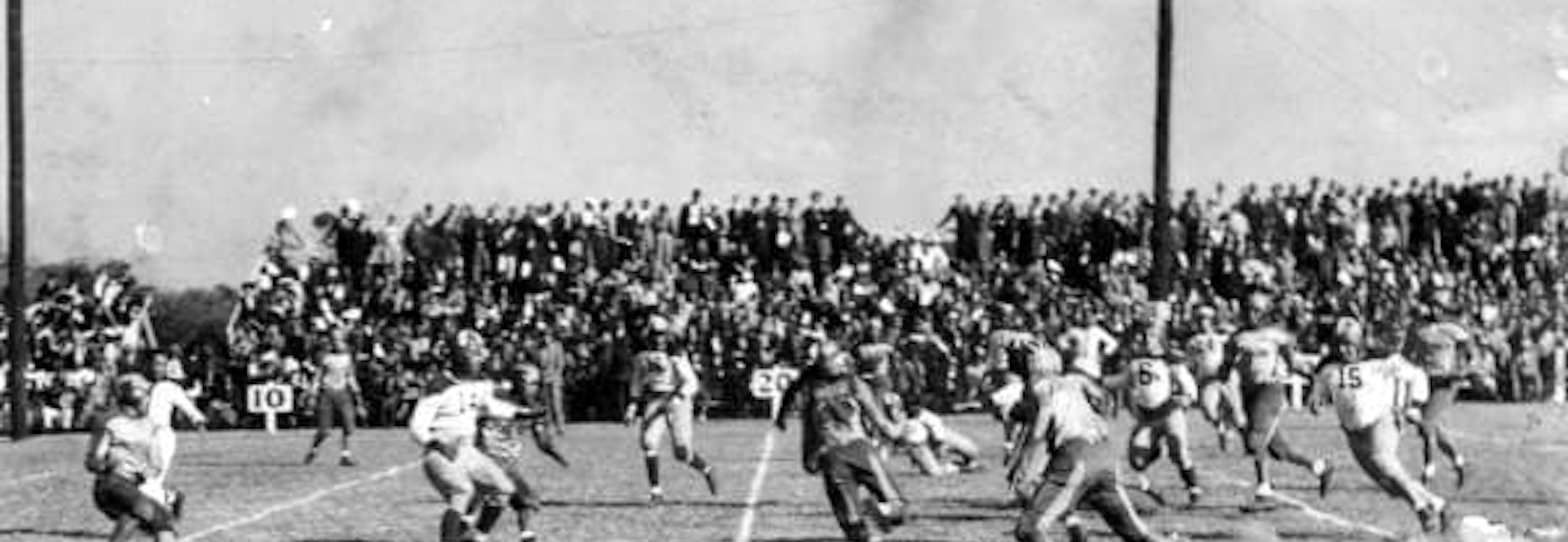 A football game from the past. Credit: Library of Congress