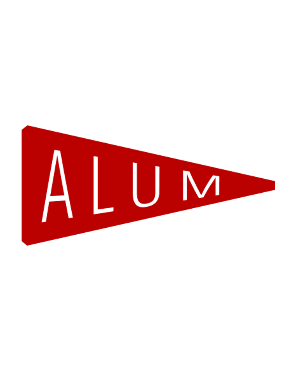 Alum Flag logo in red