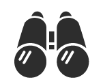 graphic icon binoculars