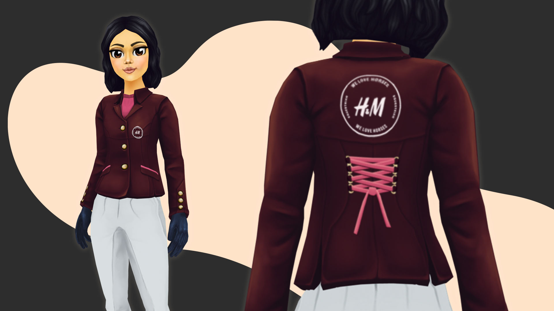 HM We love horses jacket