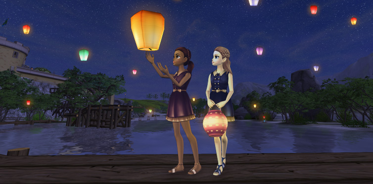 Fate volare le lanterne insieme ai vostri amici!