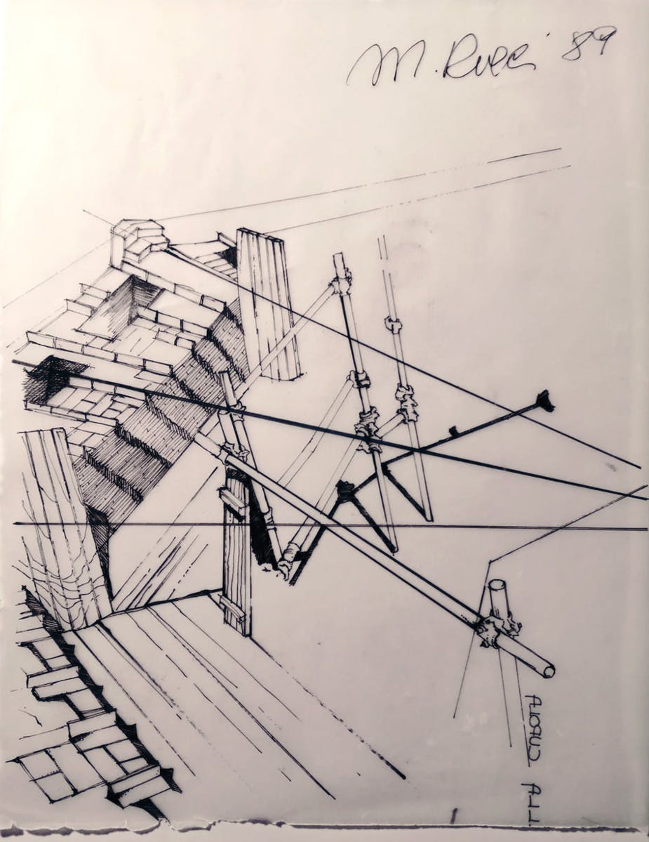 DISEGNO DEL MODELLO DELLA CUPOLA DEL BRUNELLESCHI DI MASSIMO RICCI
