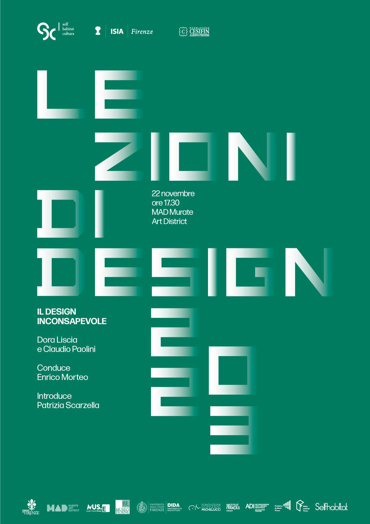 Locandina Lezioni di design