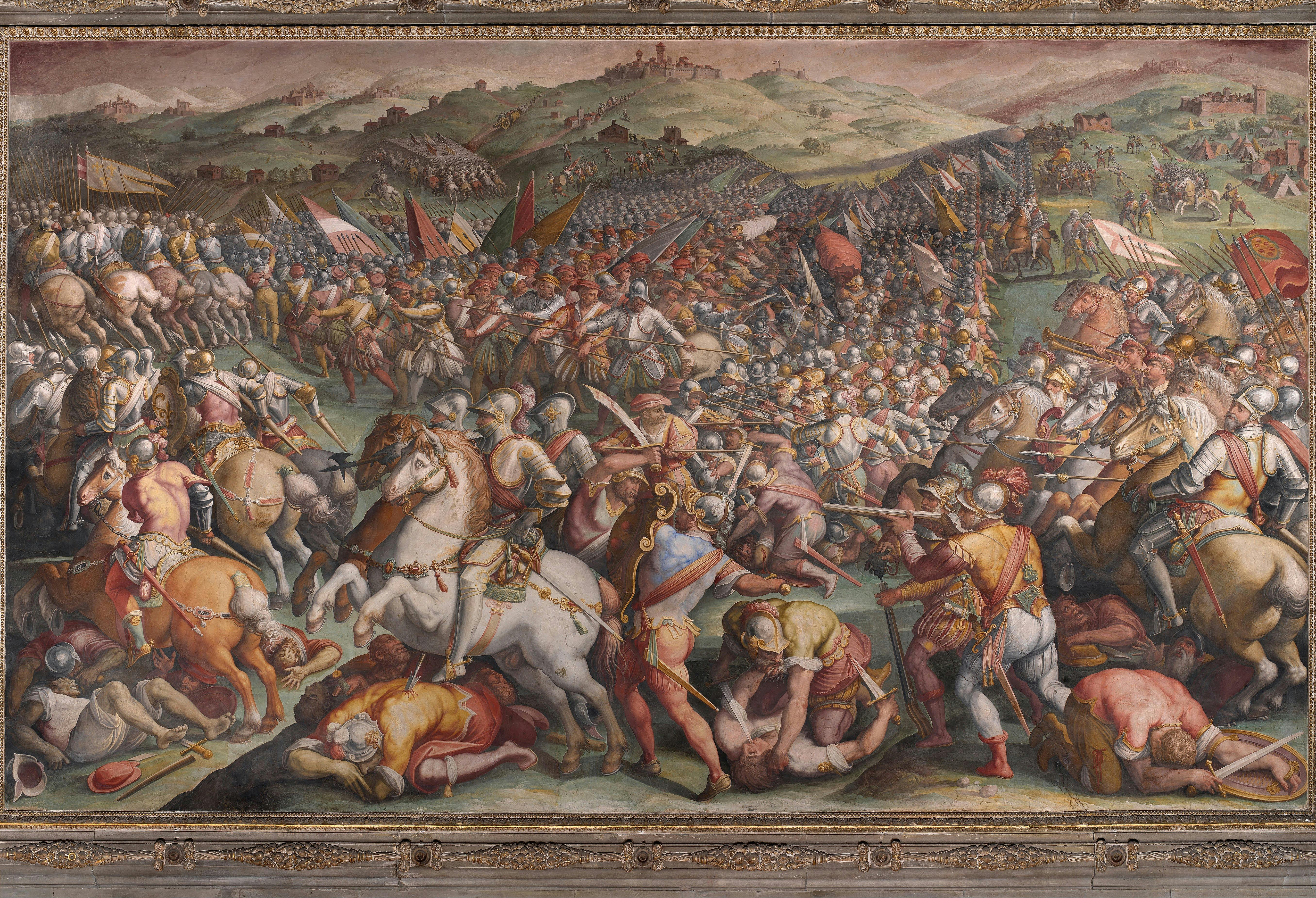 Dipinto del Vasari Battaglia di Marciano in Val di Chiana