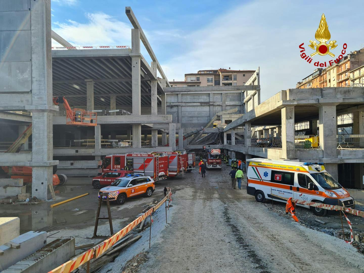 Incidente nel cantiere in Via Mariti a Firenze