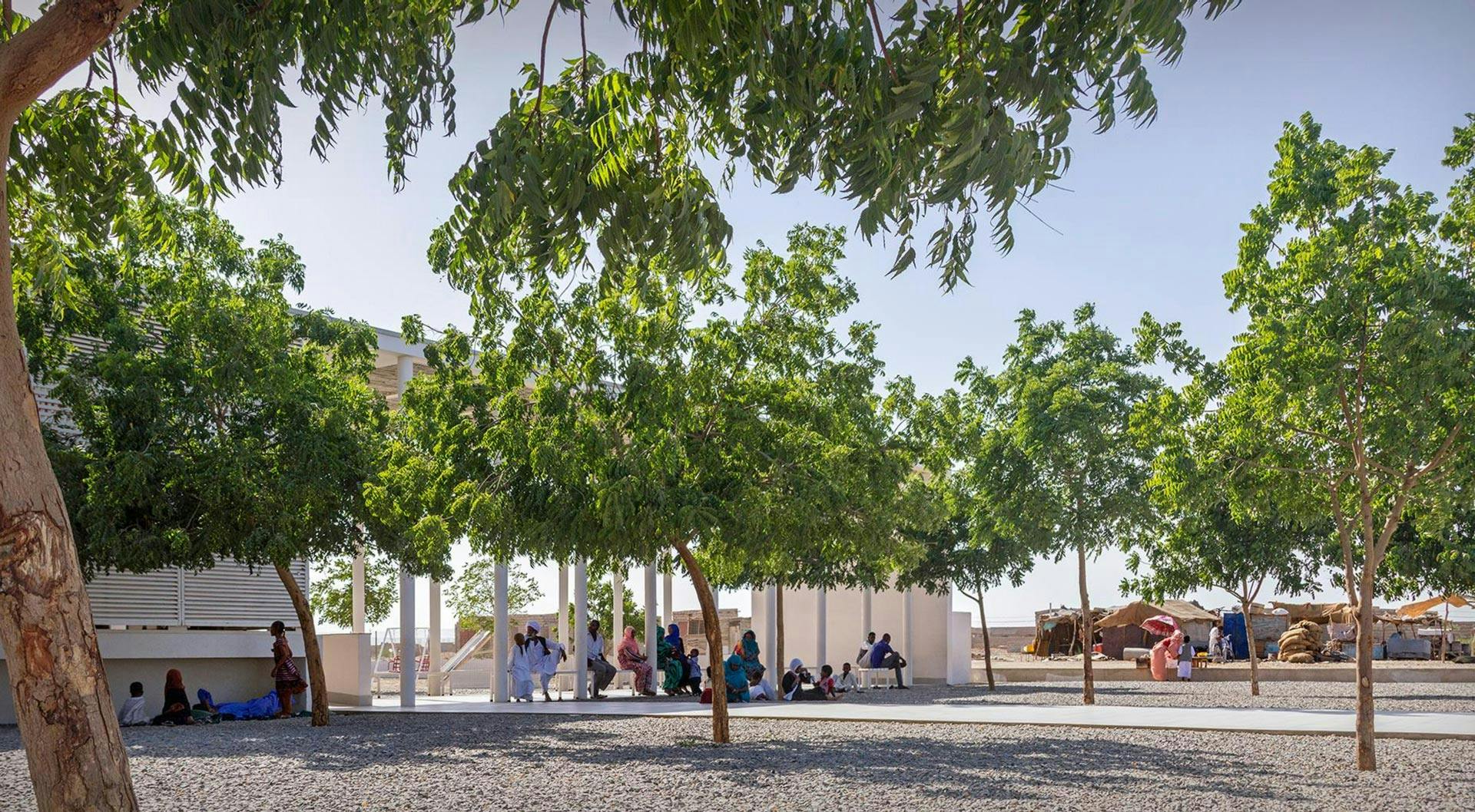 Healing garden in the desert