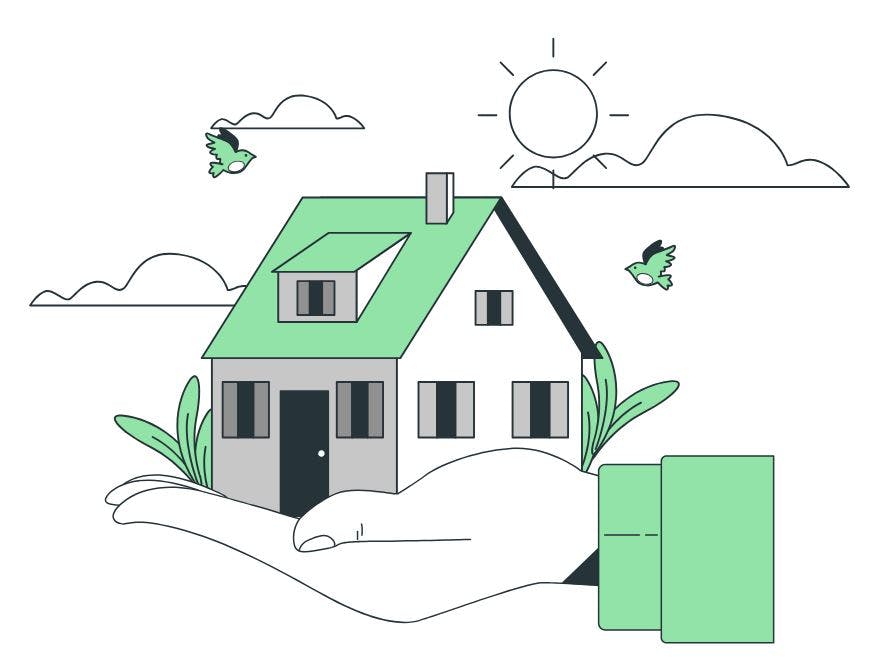 Disegno di una casa