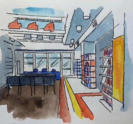 disegno della biblioteca