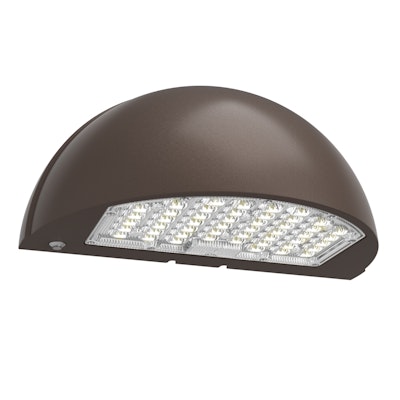 Product image for ENVISION LED-WPFC-SC-3P80-TRI-BZ-PC SEMI CIRCLE WALLPACK 3CCT