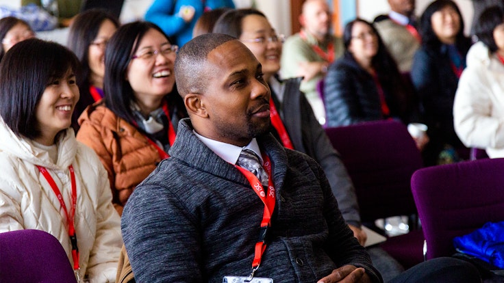 Conference attendees enjoying a seminar