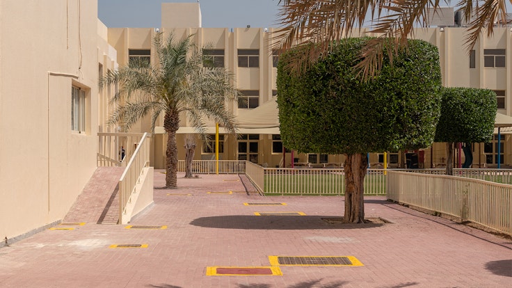 Midday sunshine at The WellSpring School