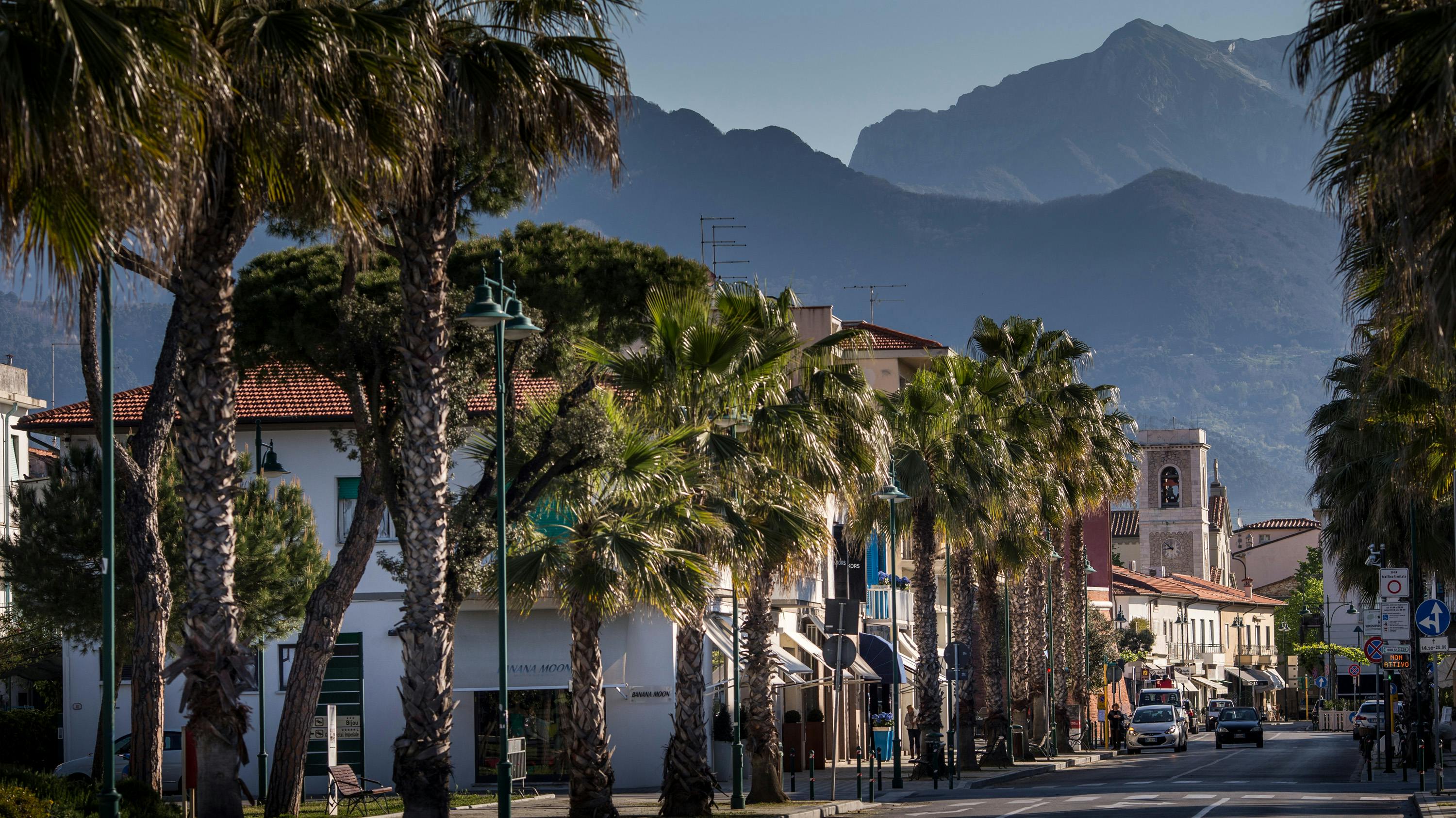 Il centro di Forte dei Marmi