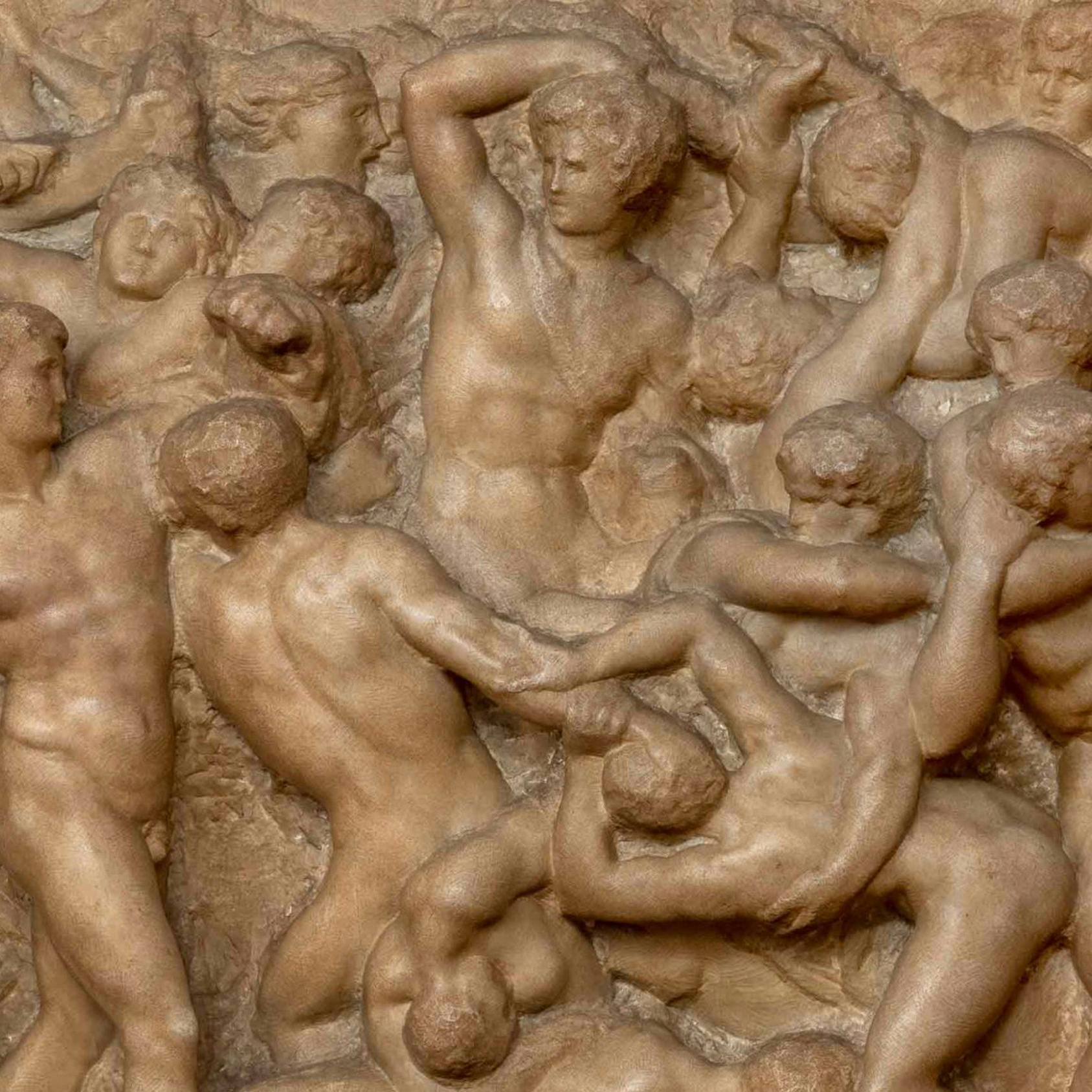 Michelangelo Buonarroti, Battaglia dei centauri (particolare)