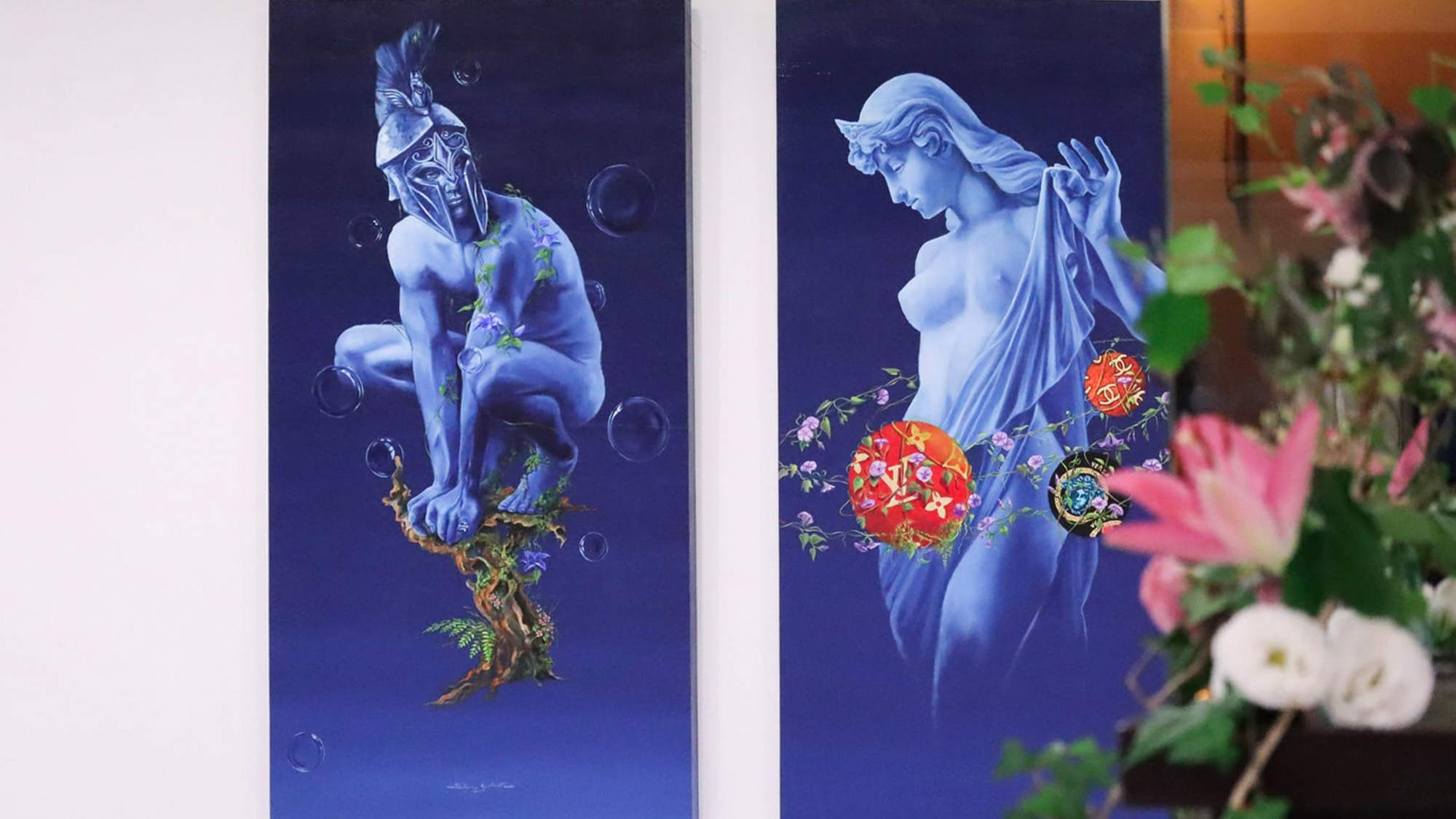 Un'opera di Sabino Galante esposta a Pietrasanta