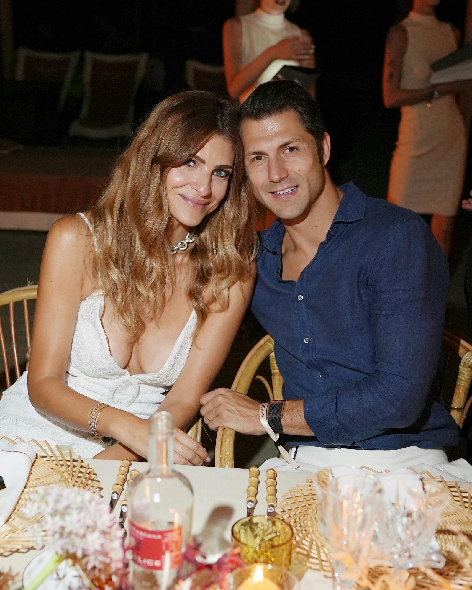 Cristina Chiabottto con il marito - Marciano fashion show SS25 Forte dei Marmi