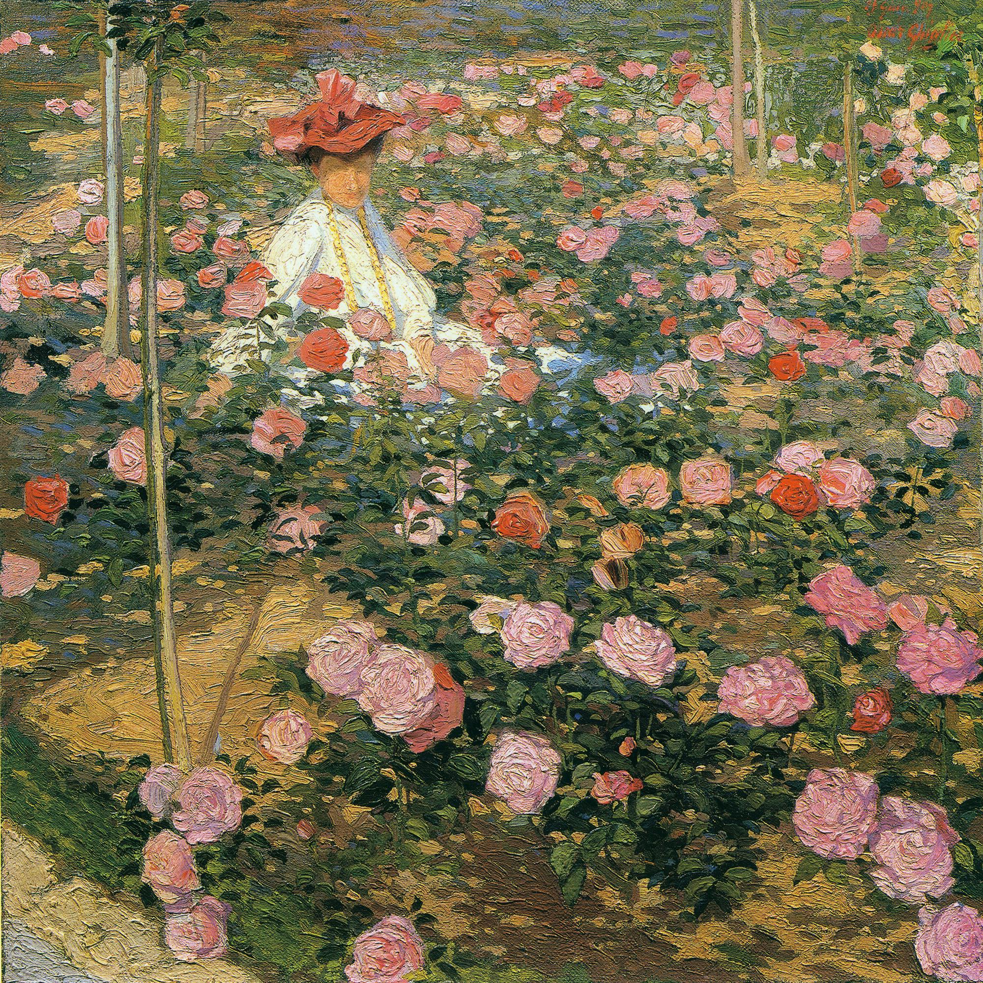 Oscar Ghiglia, "La signora Ojetti nel roseto"