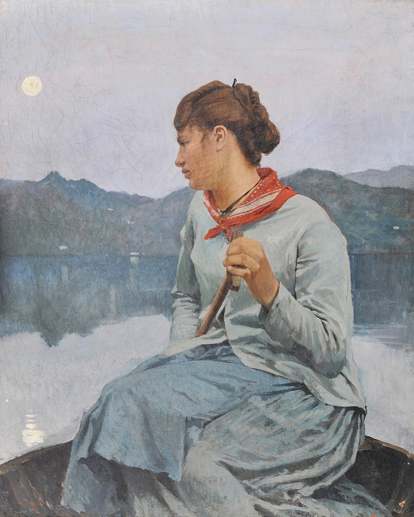 Eugenio Cecconi, "Sera sul lago di Massaciuccoli"