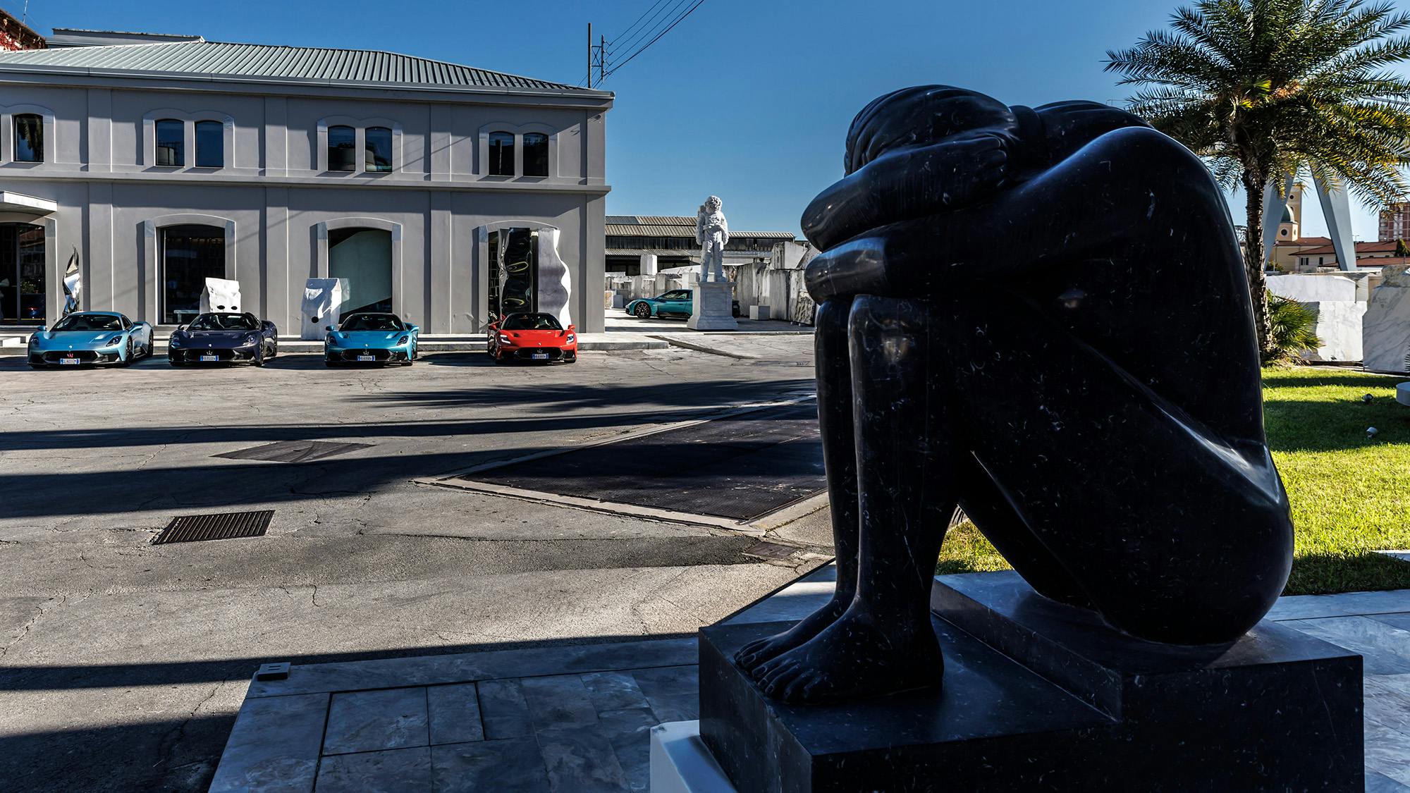 Maserati MCPura Driving Experience in Versilia: atelier Henraux Querceta