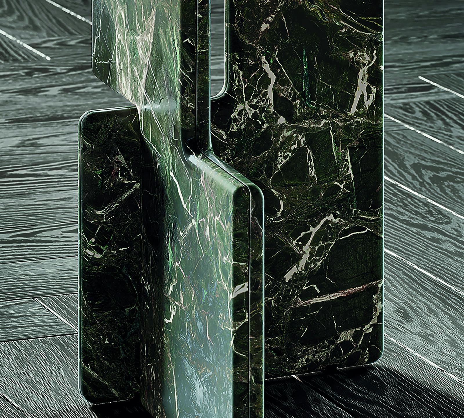 Particolare del tavolo Nico disegnato da Hannes Peer per Minotti Particolare del tavolo Nico disegnato da Hannes Peer per Minotti