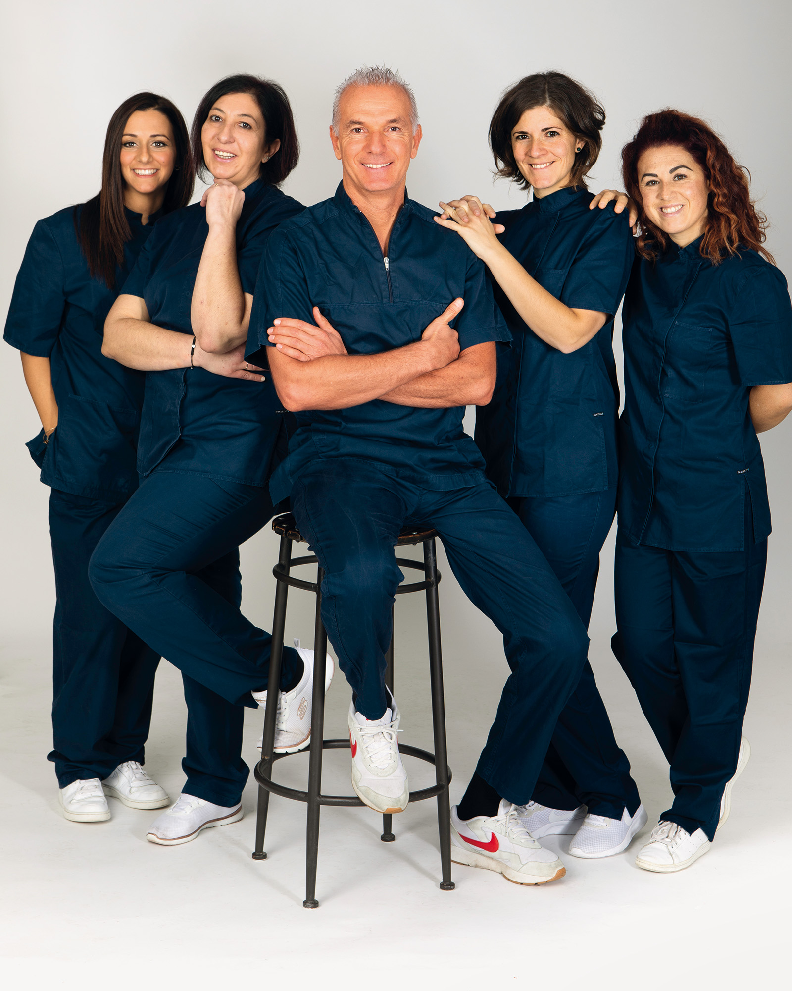 Lo staff dello studio odontoiatrico del dottor Marco Barberi