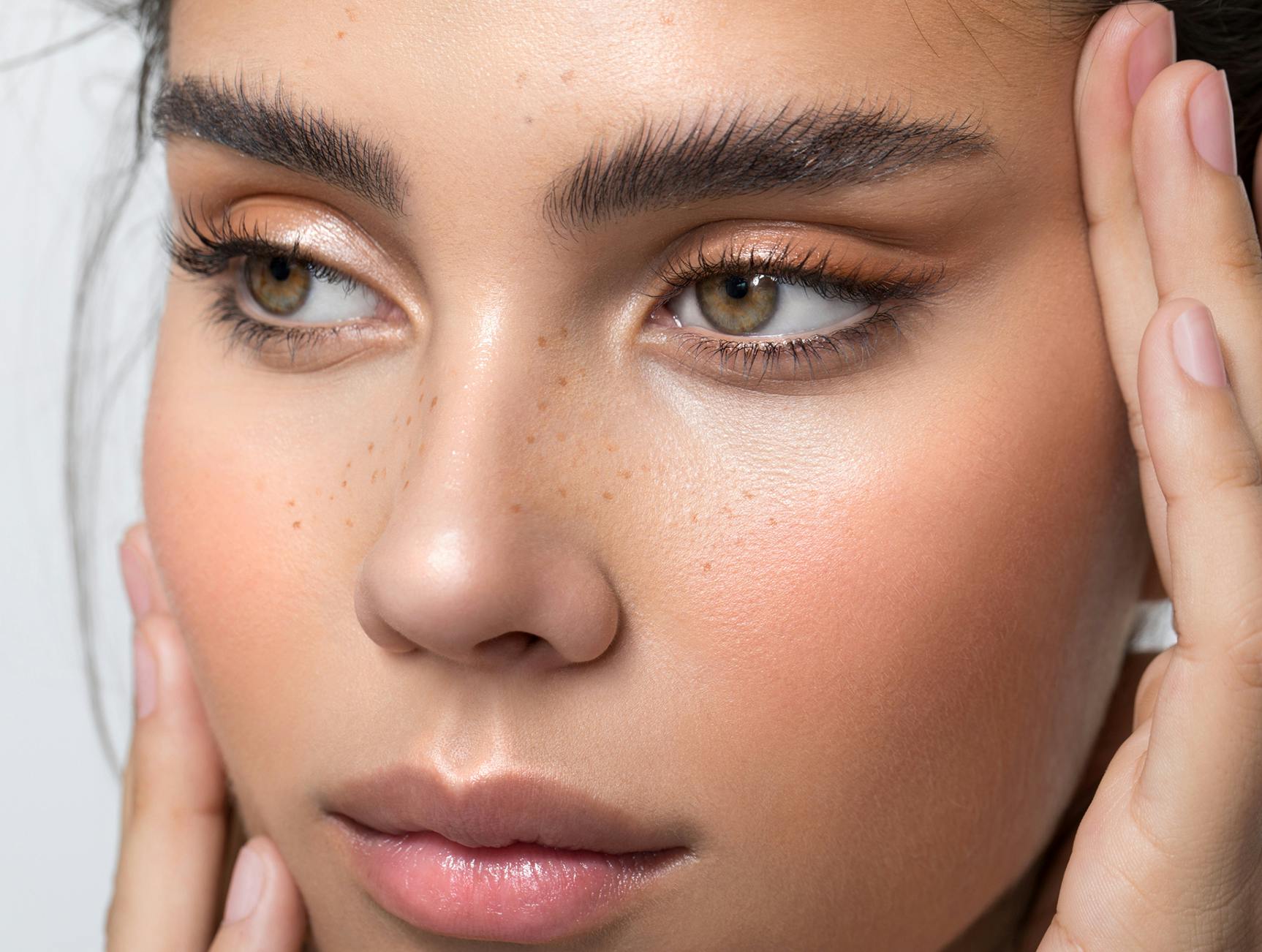 Woman with freckles