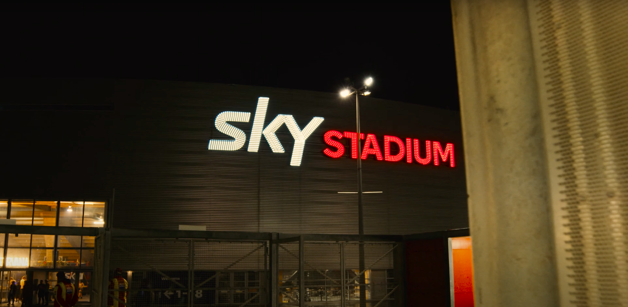 Sky Stadium Beervana night