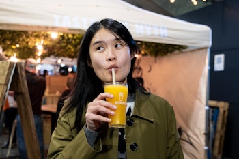 Happy punter at Beervana