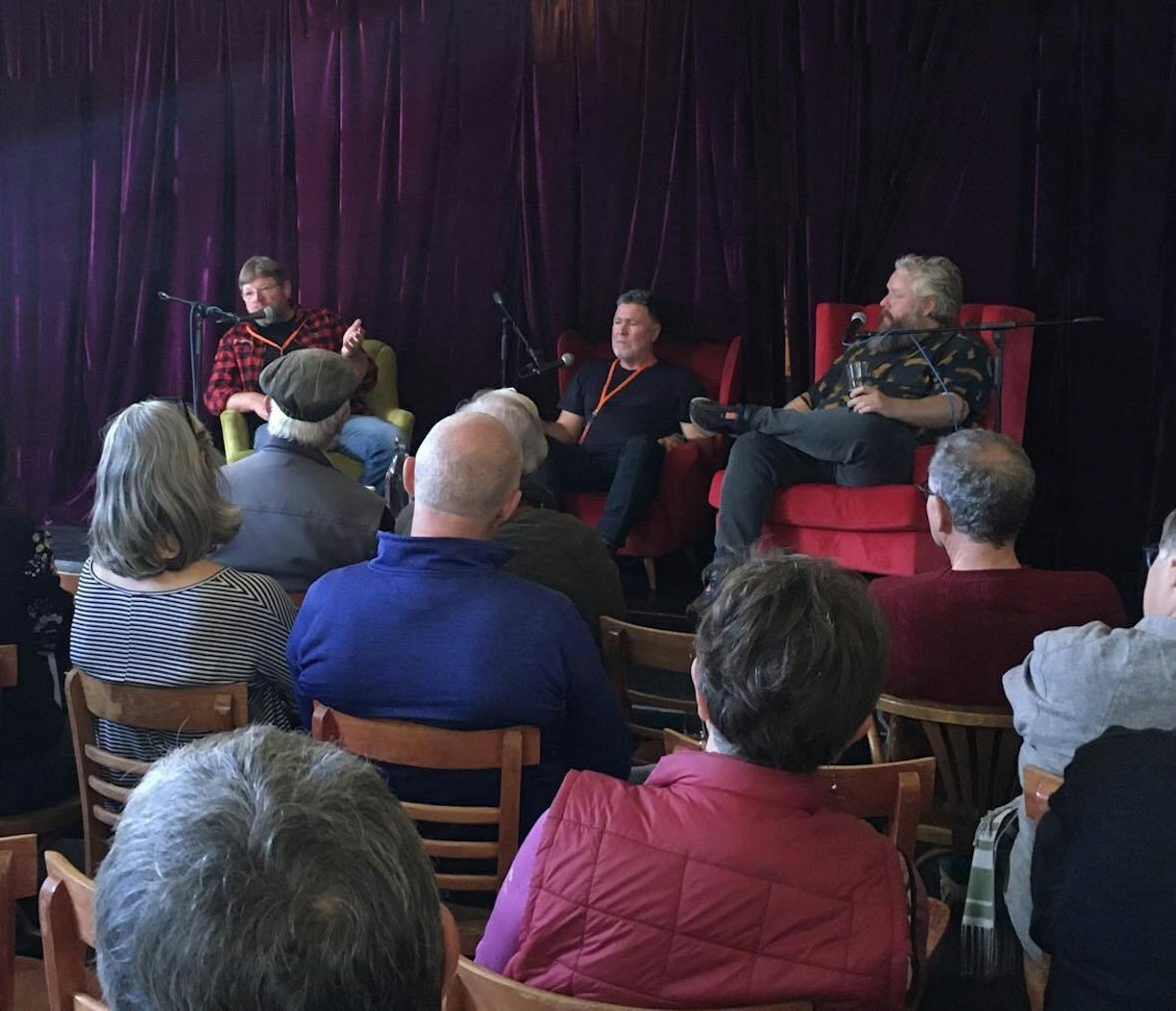 Richard Emerson, Michael Donaldson and Ryan McArthur at Booktown Festival
