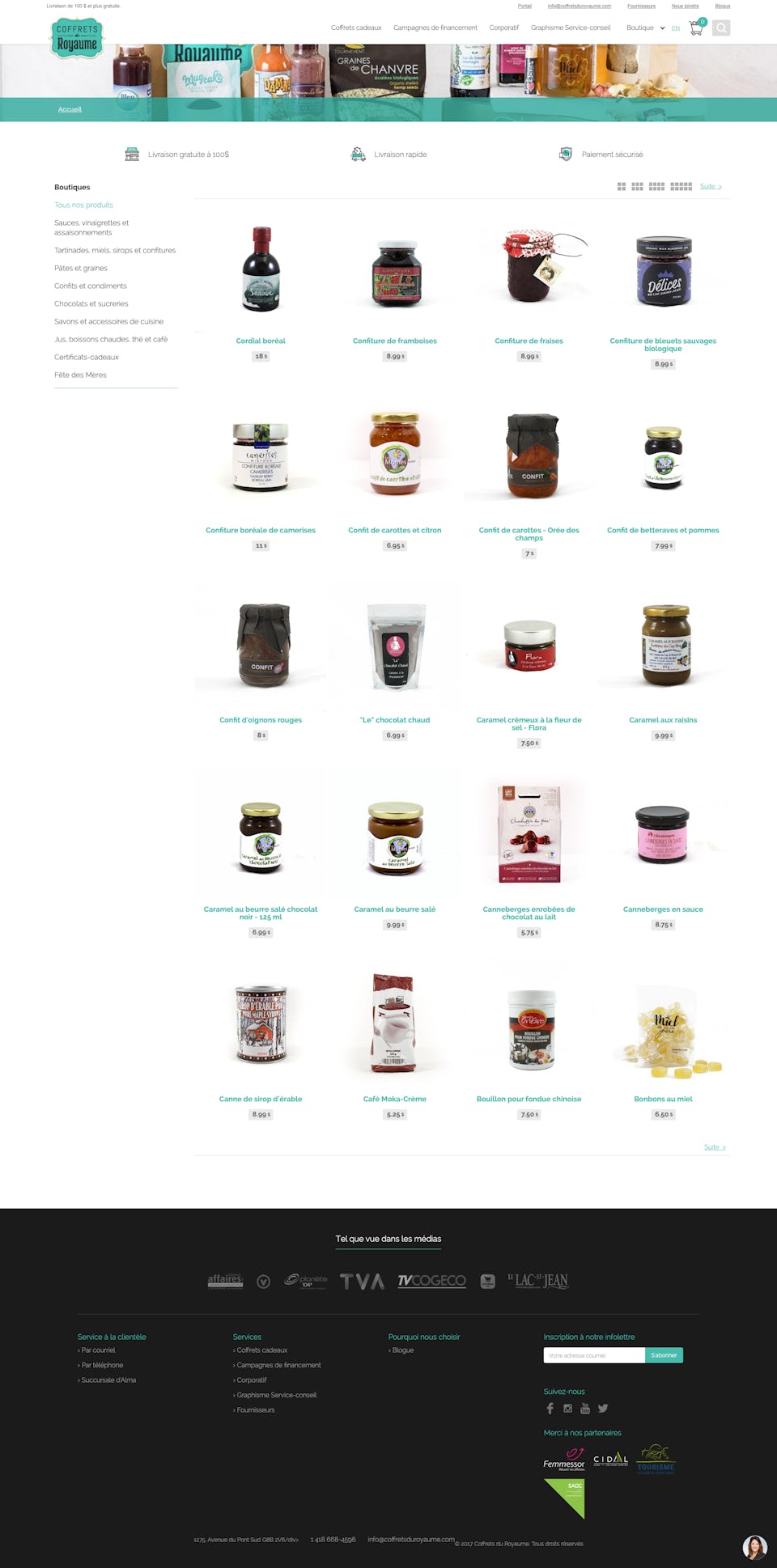 webflow project 1 - Coffrets du Royaume